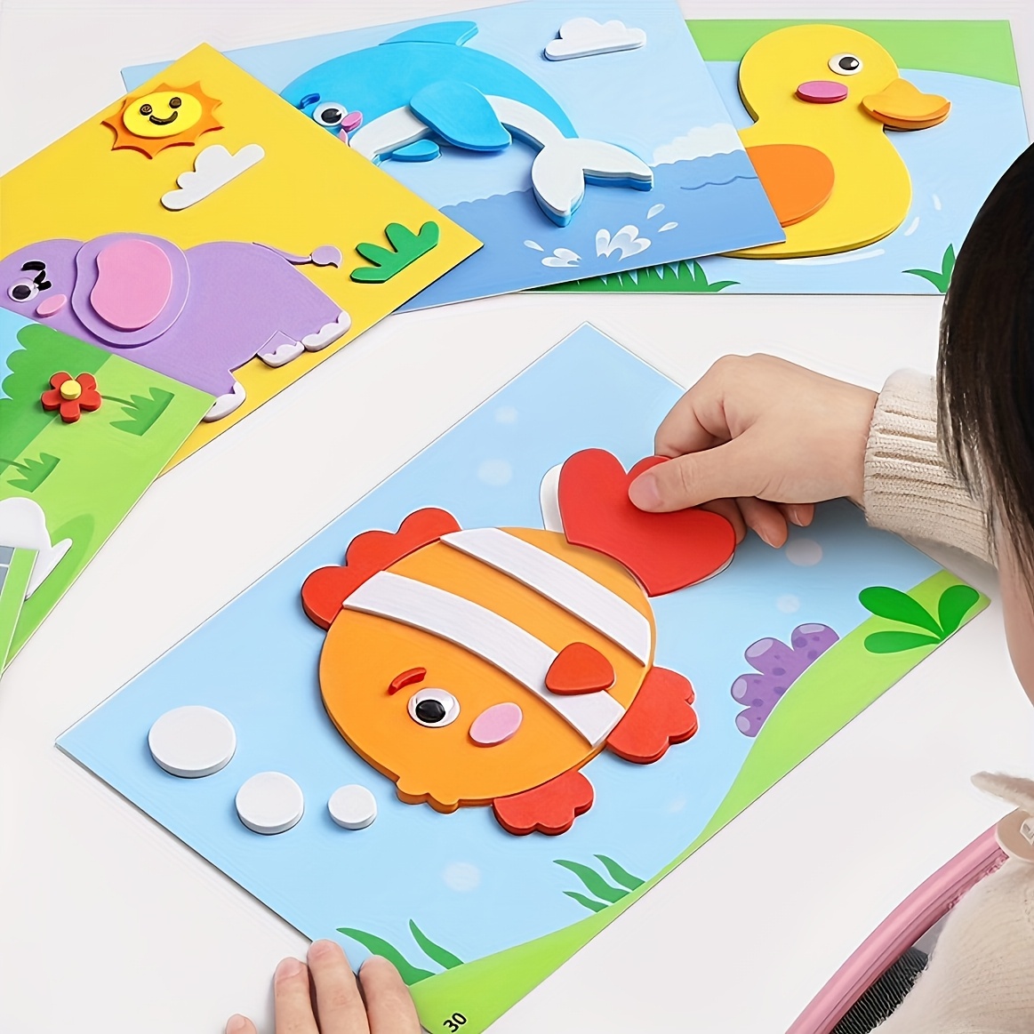Science Toys Diy - 어린이용 3D 스티커, 일회용, 수제 EVA