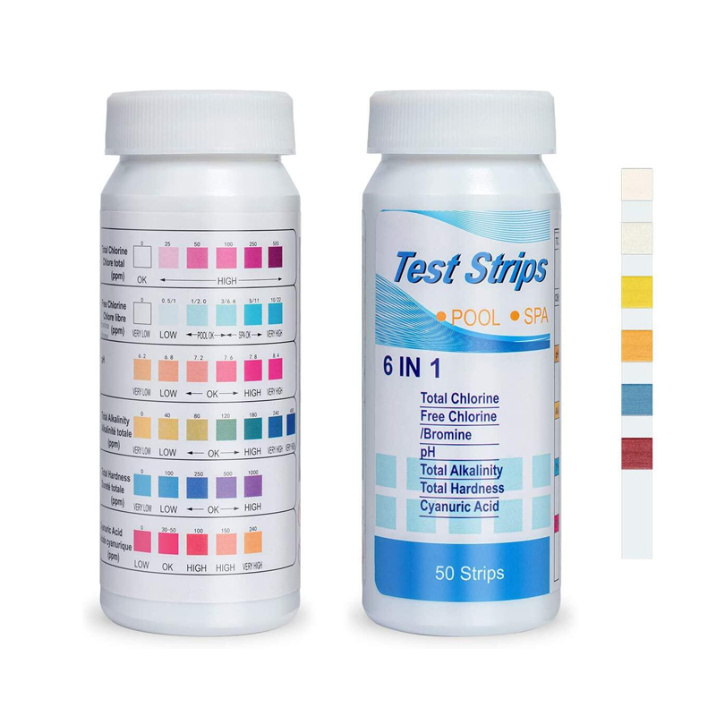 6 in 1 염소 PH 테스트 스트립 - 50개 다목적 - Ph Strip Test 리뷰 및 가격