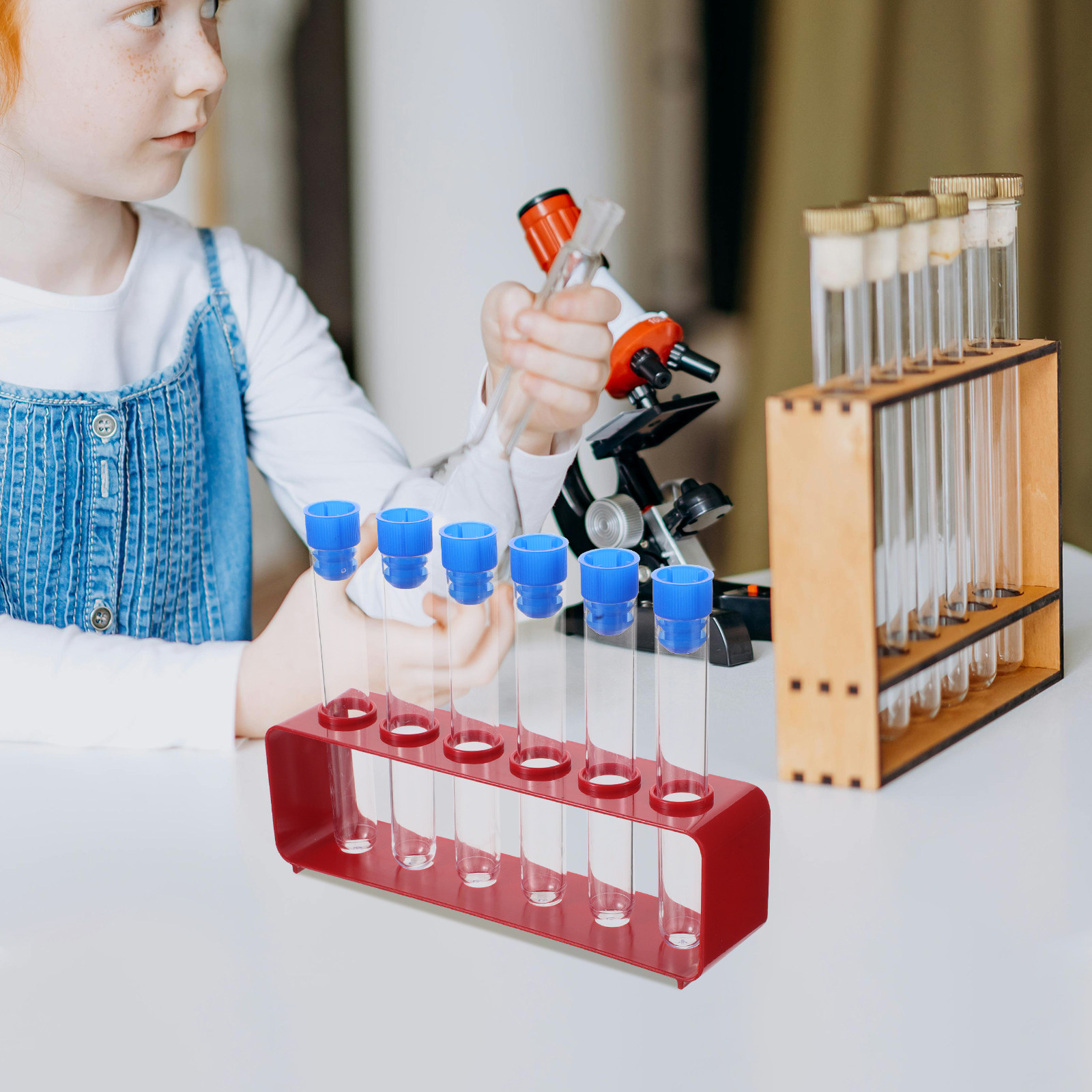1세트 과학 시험관 투명 플라스틱 실험관(캡 포함) 화 - Chemistry Set Beginner 리뷰 및 가격