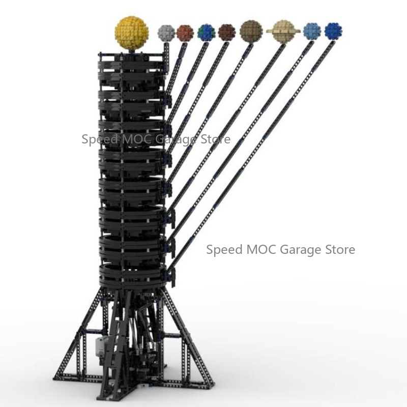 MOC-38774 기계식 태양계 8개 행성 모델 브릭  - Solar System Orrery 리뷰 및 가격
