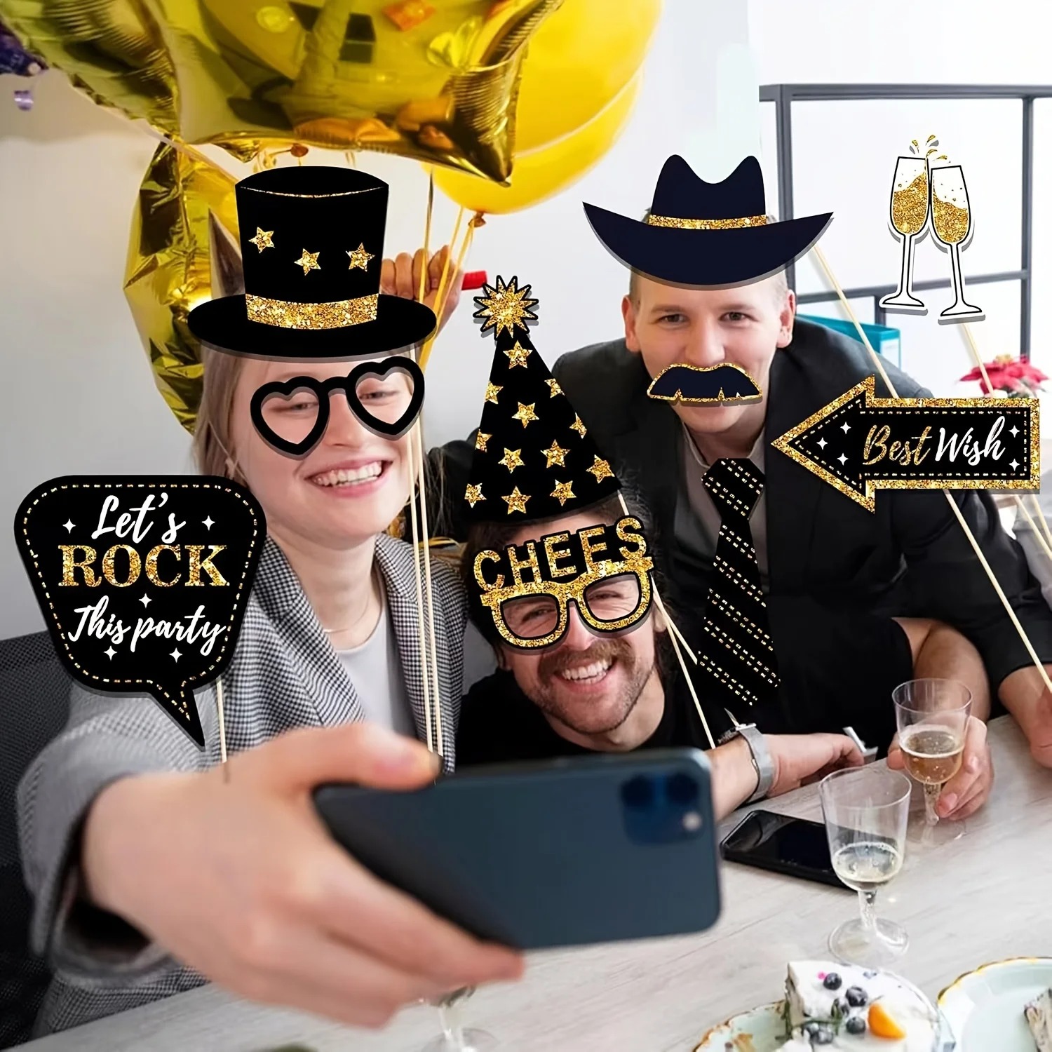 생일 사진 부스 소품 36개, 생일 축하 소품, 생일  - Science Of Happiness 리뷰 및 가격