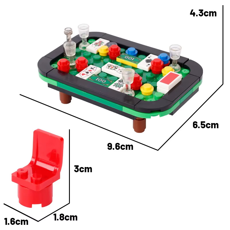 MOC 장면 액세서리 빌딩 블록 마작 게임 기계 포커  - Science Olympiad 리뷰 및 가격