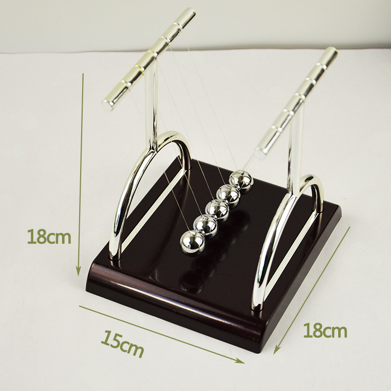 뉴턴의 진자 금속 브래킷 에너지 보존 교육용 진자 가정 - Newton Cradle Large 리뷰 및 가격